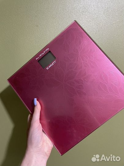 Весы напольные электронные scarlet