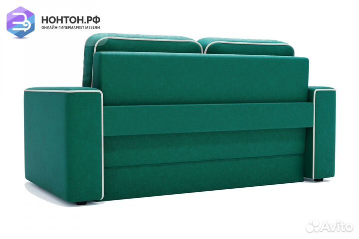 Диван еврокнижка Берген изумрудный