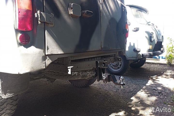 Фаркоп (тсу) квадрат, для UAZ (УАЗ) 2206,3909,3962