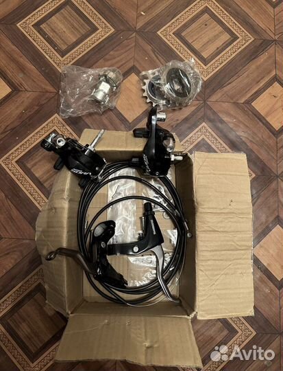 Тормоза клещевые передней и задней, ручки,трость