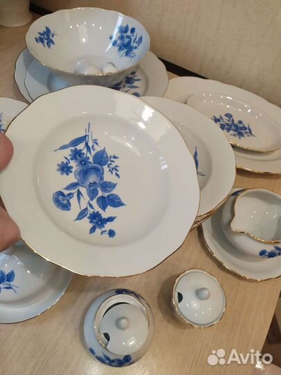 Столовый сервиз фарфор из гдр на 6 персон