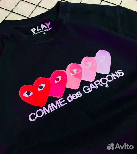 Футболка comme des garcons оверсайз