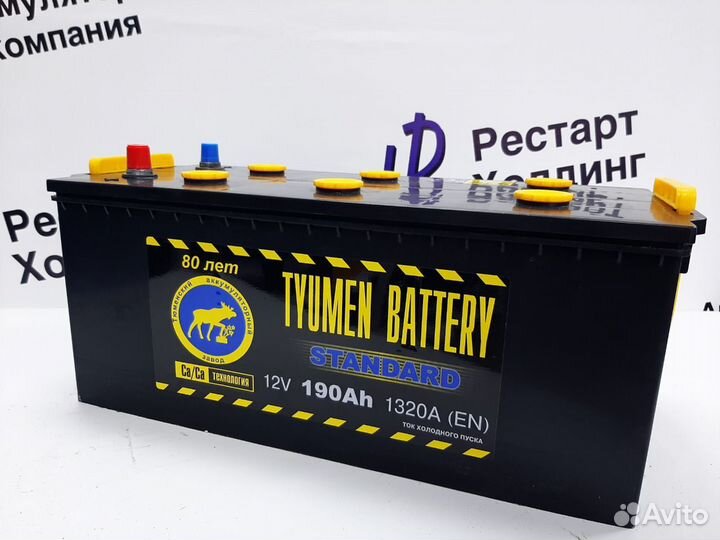 Аккумулятор Тюмень Standart 225 Ач 1500 А