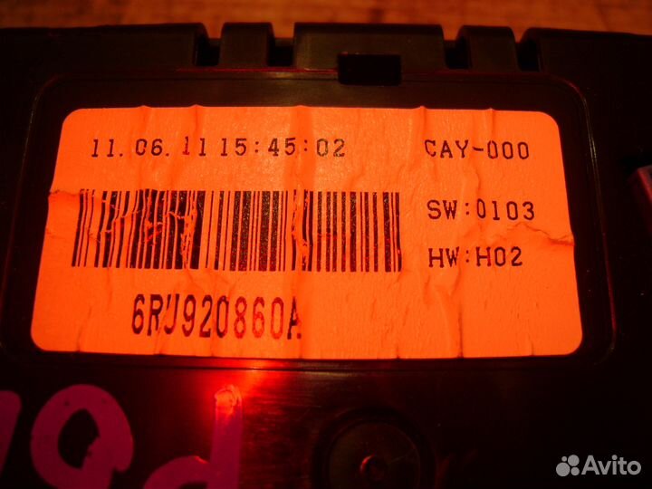 Комбинация приборов Volkswagen Polo Поло