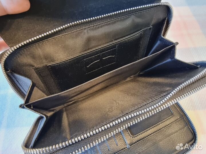 Барсетка кожаная мужская