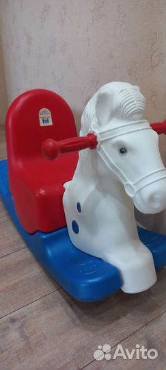 Детская качалка лошадь + машинка каталка