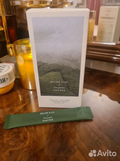 Маска с зелёным чаем green TEA bomb от Recipe&Co