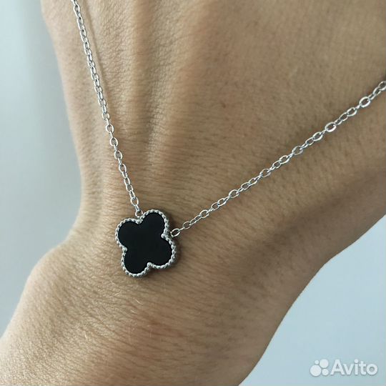 Кулон клевер VCA сталь