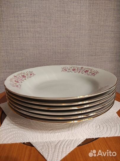 Тарелки суповые 6 штук Япония