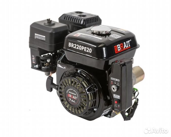 Двигатель бензиновый 7лс, вал 20мм, электростартер