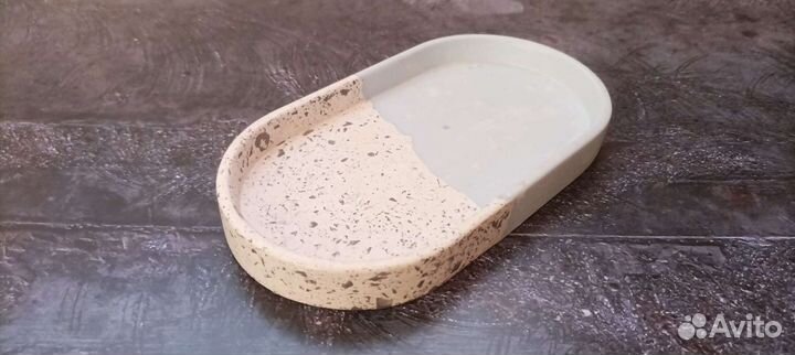 Поднос из гипса, подставка, поддон