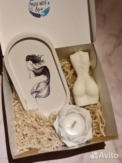 Подарочные наборы/свечи/гипсовые изделия