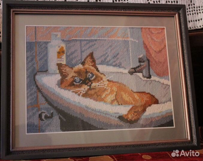 Оформленные картины вышитые крестом