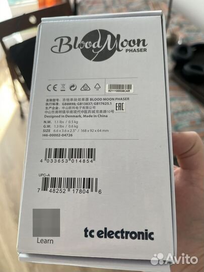 Гитарная педаль Blood Moon Phaser Tc Electronic