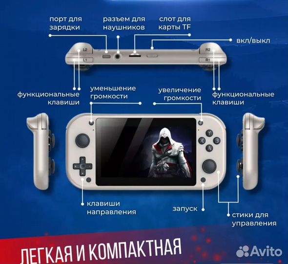 Портативная игровая приставка консоль