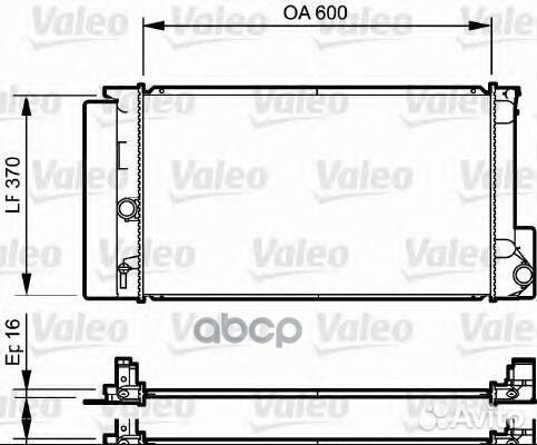 Радиатор системы охлаждения 735250 Valeo