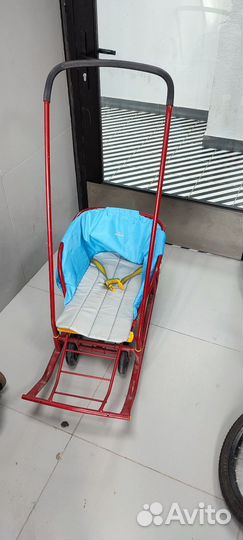 Детские санки на колесах