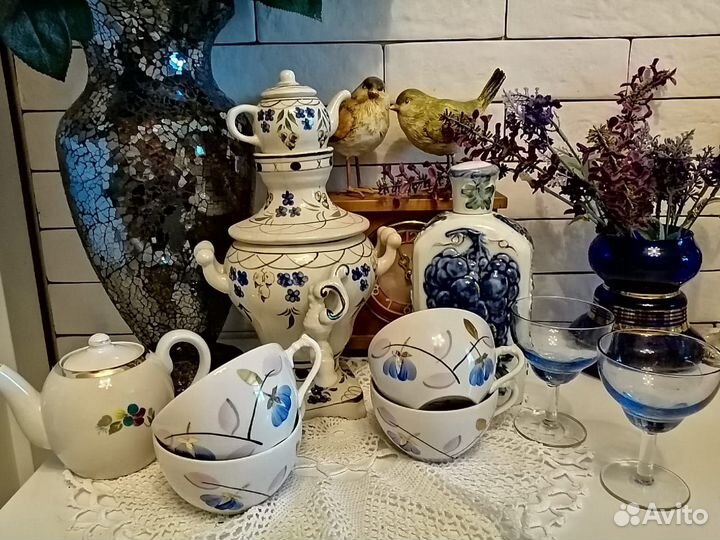 Самовар гжель