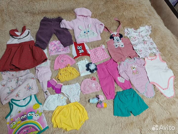 Пакет вещей 6-12 мес для девочки