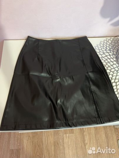 Кожаная юбка