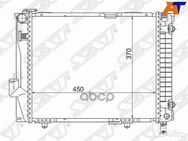 Радиатор Mercedes-Benz E-Class 84-95 MB0001-1 Sat