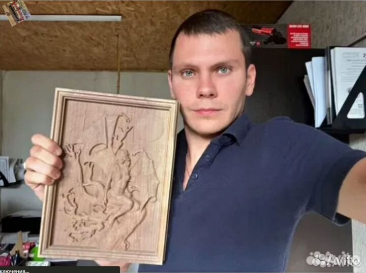 Фрезерный настольный станок чпу дереву и двп