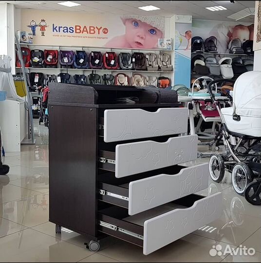 Пеленальный комод pituso мишутка