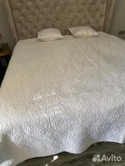 Покрывало zara home 230/250 белоснежное