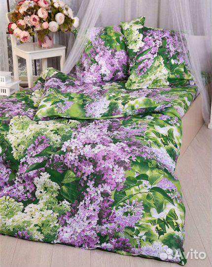 Белье постельное 1.5, 2сп, евро. Хлопок бязь