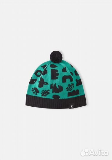 Шапка-бини Reima Kuviot зеленая 48