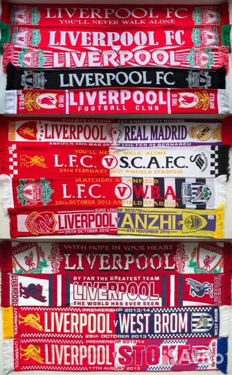 Шарфы футбольных клубов Англии