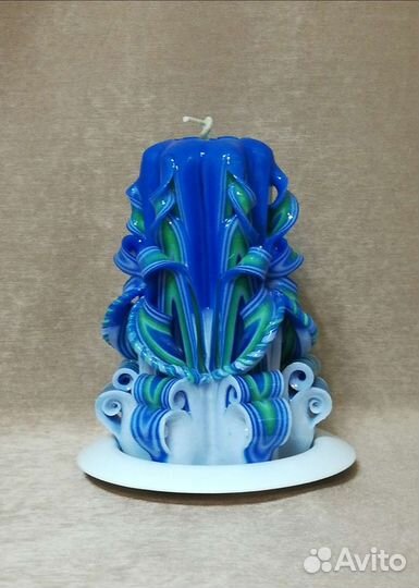 Свечи резные, высота 12-13 см