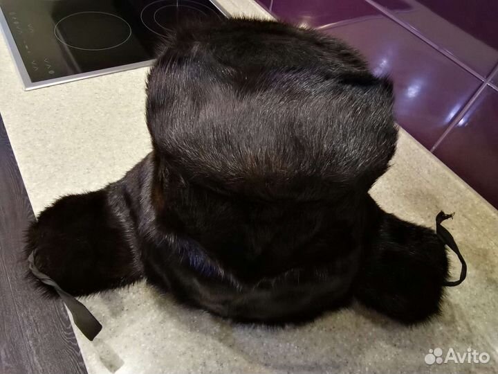 Норковая шапка мужская 56 р