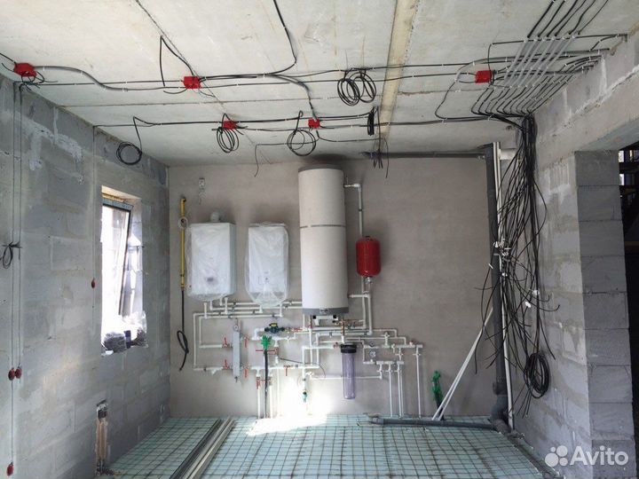 Монтаж отопления, водоснабжения, тёплого пола