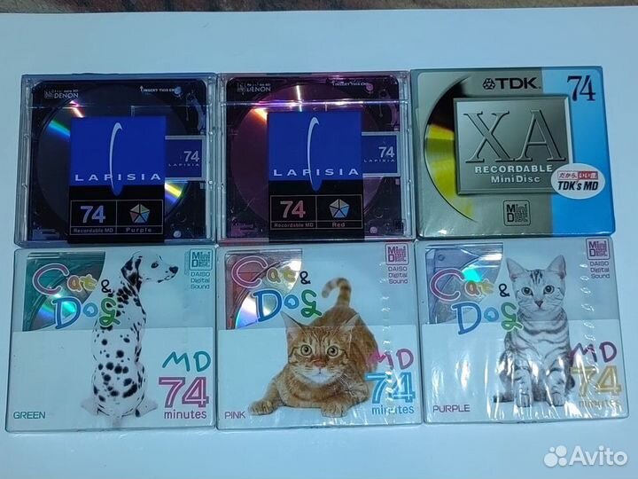 Минидиски новые TDK maxell axia denon daiso sony