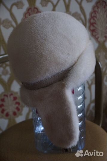 Шапка ушанка норковая
