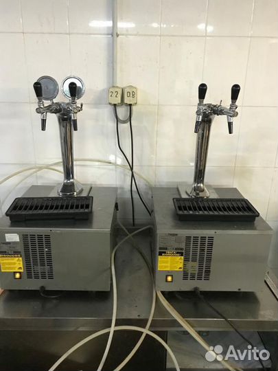 Пивной охладитель настольный двухпоточный комплект