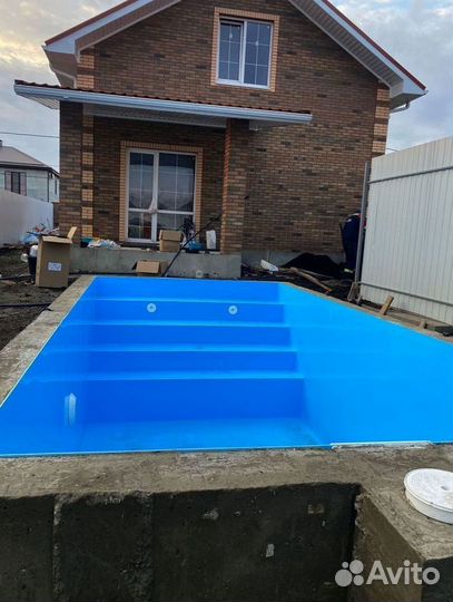 Бассейн из полипропилена 6м*3м*1,5м