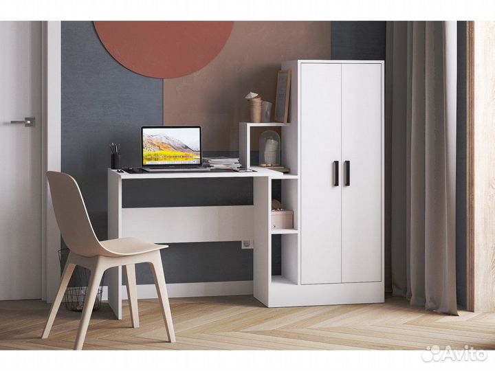 Стол компьютерный новый 1.5м белый IKEA-стиль