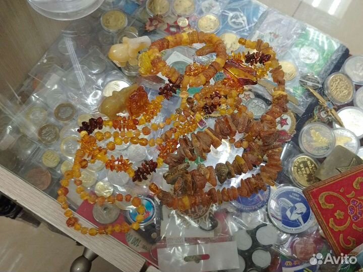 Бусы янтарь,янтарь изделия СССР
