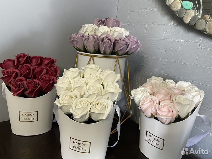 Букет из мыльных цветов