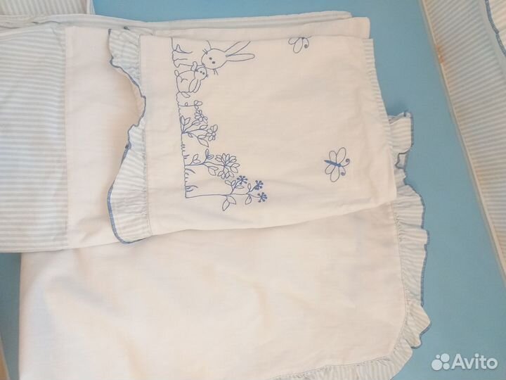 Матрас, бортики, постельное белье