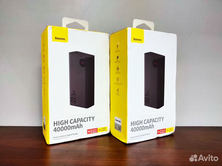 Повербанк Baseus / 22.5W / 40000мАч / Новый