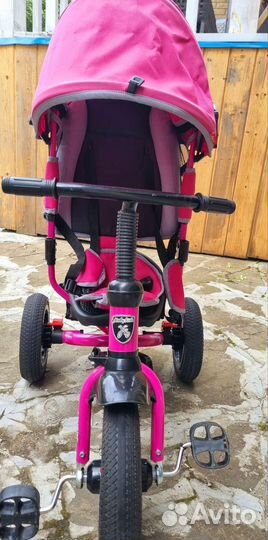 Детский 3х колесный велосипед с ручкой