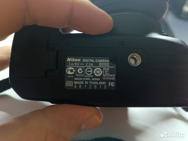 Зеркальный фотоаппарат nikon d3100 VR kit 18-55