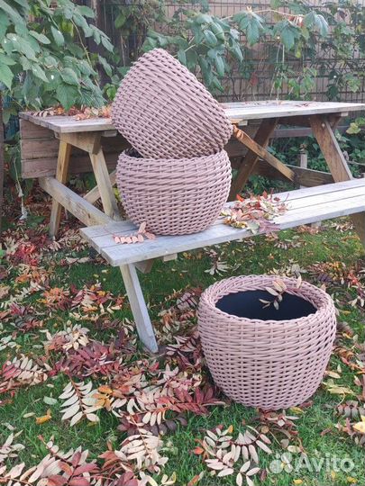 Кашпо из ротанга 12 литров