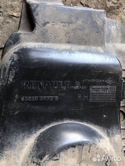 Renault duster пыльник двигателя