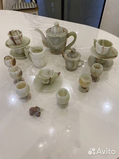 Сервиз чайный из оникса
