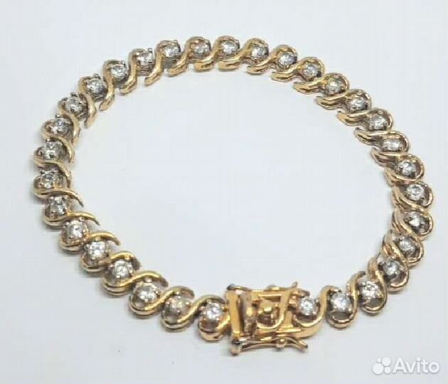 Браслет - Цирконы Серебро 925 Винтаж