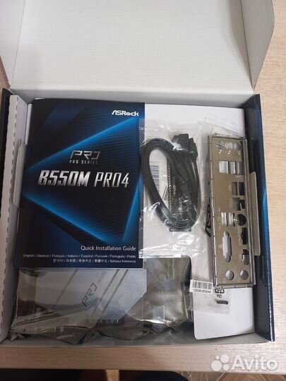 Материнская плата asrock b550m pro4 (новая)